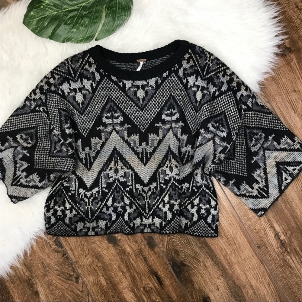 Free People Superstar Aztec Pullover